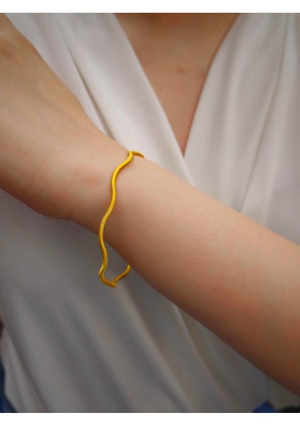 22 Ayar 10GR Zikzak Burgu Ajda Işçiliksiz Bilezik fiyatları