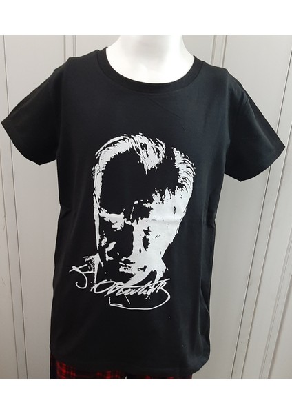 Atatürk ve Türk Bayrağı Baskılı Kız ve Erkek Çocuk T-Shirt 3'lü Paket fırsatları