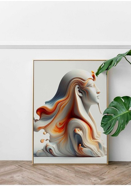 Minimalist Tarzda Ra Çerçeveli Kanvas Tablo -486