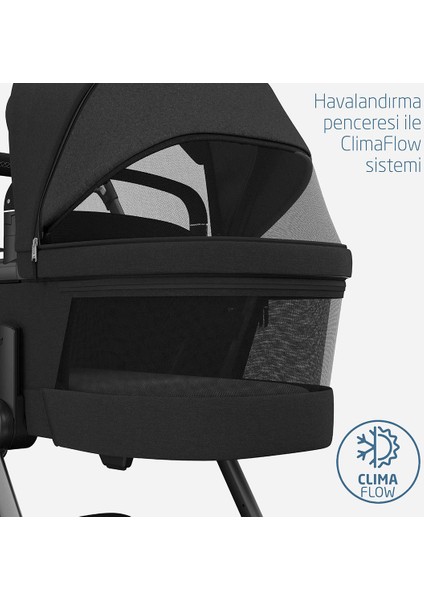Maxi- Cosi Fame Yatış Pozisyonu Ayarlanabilir Ekstra Geniş 0- 9 kg Portbebe Twillic Black indirimleri