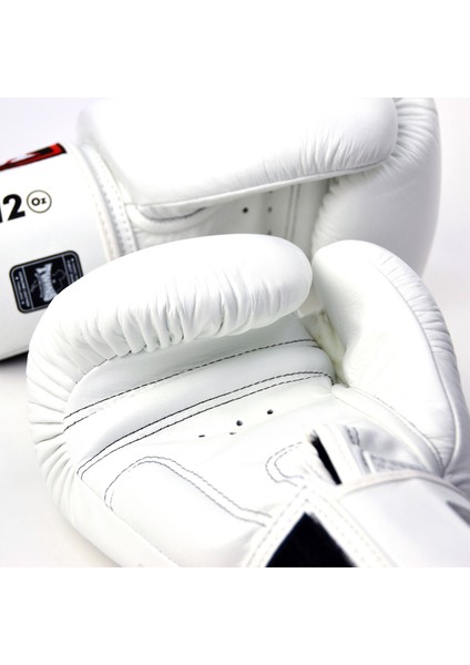 Bgvl3-Wh Boks Eldiveni Beyaz Deri Muay Thai Eldiveni