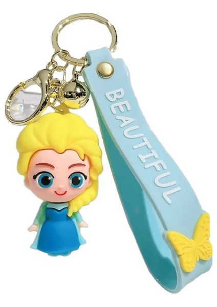 Serelith Küçük Deniz Kızı Prenses Anahtarlık Kar Beyazı Elsa Kolye Anahtarlık Araba Anahtarlıkları Cep Telefonu Çantası Asılı Takı Çocuk Hediyeleri Renk:5 (Yurt Dışından)