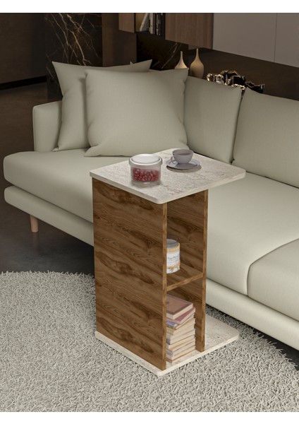 Çok Amaçlı Sehpa | Yan Sehpa | Orta Sehpa - Safir Meşe