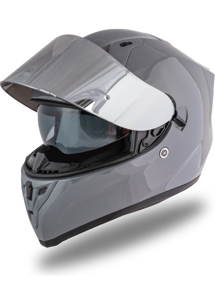 Strada Nardo Gri Kask ( Güneş Vizörlü )