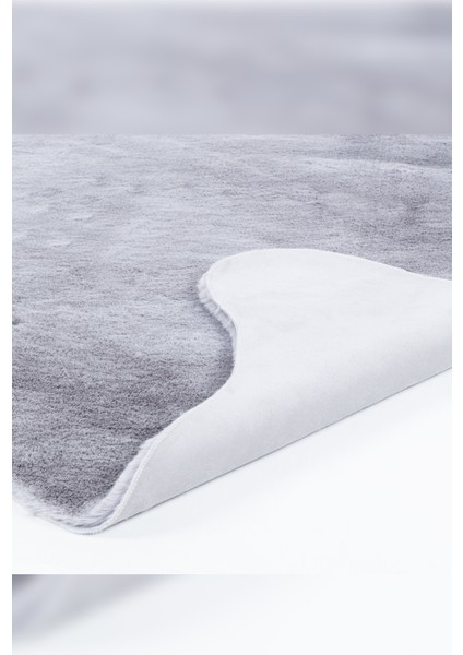 Halı Meloni Gri Yıkanabilir Tüy Dökmez Pofuduk Dekoratif Post Pelüş Halı modelleri