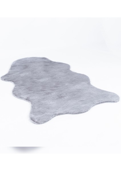 Halı Meloni Gri Yıkanabilir Tüy Dökmez Pofuduk Dekoratif Post Pelüş Halı fırsatları