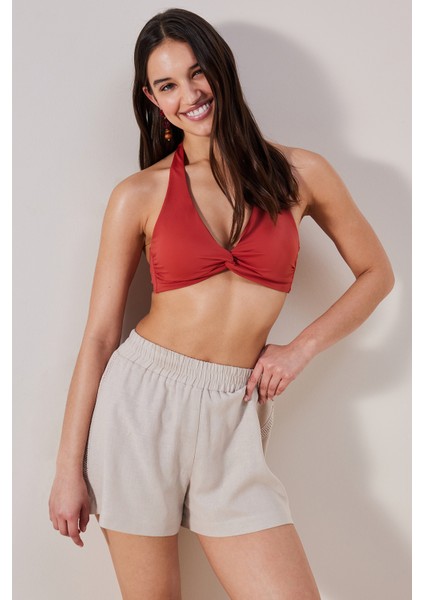 Marena Taş Rengi Şort indirimleri