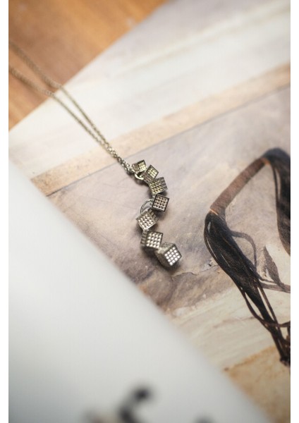 Cube Kolye Silver - Gümüş Kolye