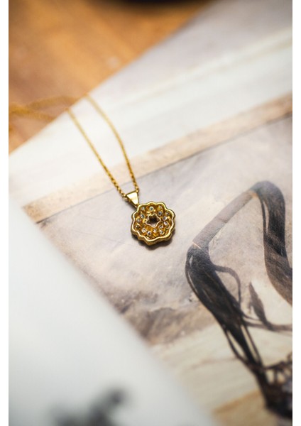Violet Kolye Gold - Gümüş Kolye