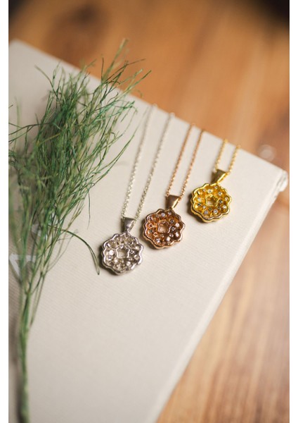 Violet Kolye Gold - Gümüş Kolye