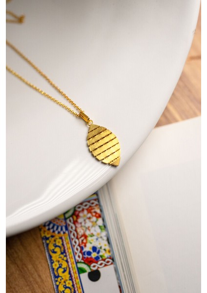 Glob Kolye Gold - Gümüş Kolye