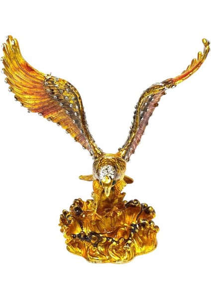 Zirkon Taşlı Kartal / Gizli Bölmeli Hediyelik Süs Eşya