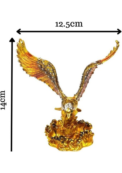Zirkon Taşlı Kartal / Gizli Bölmeli Hediyelik Süs Eşya fırsatları
