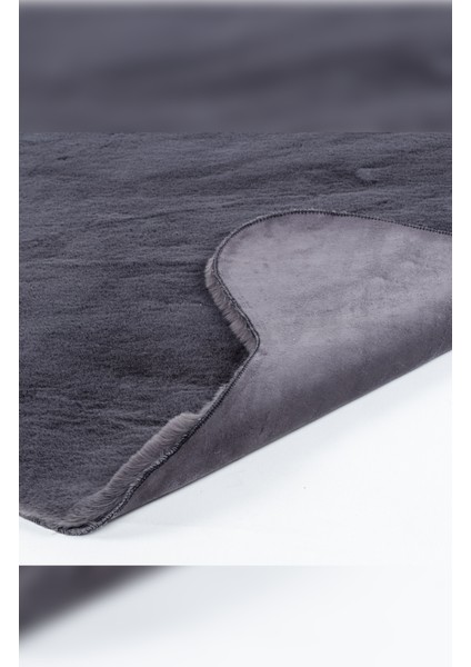 Halı Meloni Antrasit Yıkanabilir Tüy Dökmez Pofuduk Dekoratif Post Pelüş Halı fırsatları