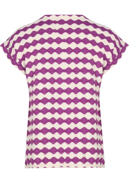 Kısa Kollu Çizgili Dantel Bluz fiyatları