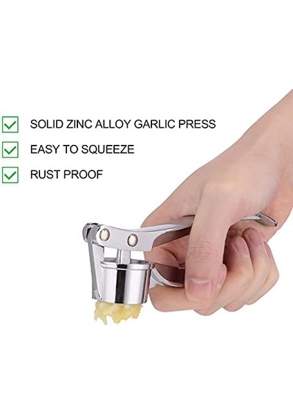 Profesyonel Mutfak Sarımsak Presi/kıyma/kırıcı Ingiltere, Soyucu Sıkacağı Ağır Hizmet Sarımsak Presseri, Kullanıcı Dostu Doğrayıcı, Temizlemesi Kolay ve Dayanıklı