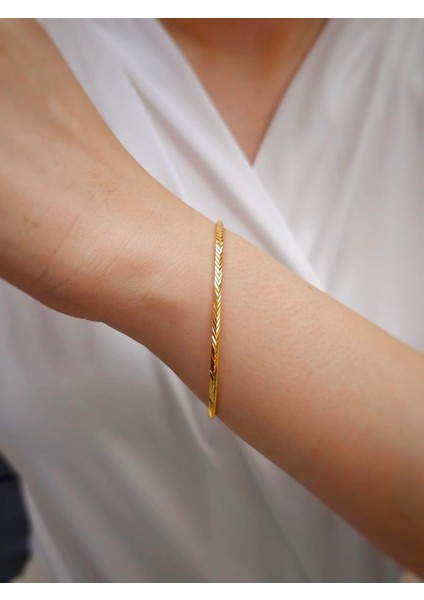 22 Ayar 10GR Başak Ajda Işçiliksiz Bilezik