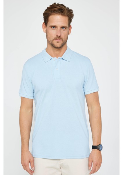 Erkek 5'li Paket Bordo-Gri-Lacivert-Beyaz-Mavi Slim Fit Dar Kesim Pamuklu Düz Pike Polo Yaka Tişört fırsatları