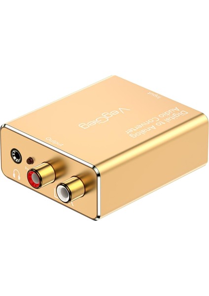 Koaksiyel Toslink Optik Dijital To 3.5mm Rca Analog Ses Çevirici Adaptör