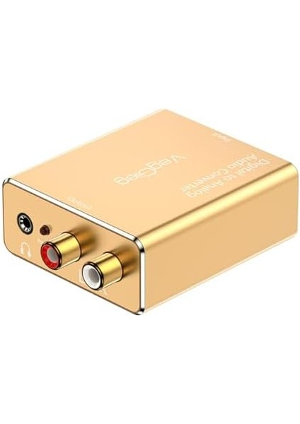 Koaksiyel Toslink Optik Dijital To 3.5mm Rca Analog Ses Çevirici Adaptör
