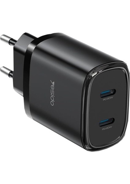 2 Adet 20W Type-C Çıkışlı ve 1m 27W Type-C To Lightning Kablolu Pd Şarj Cihazı