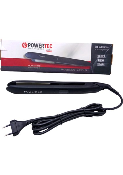 Powertec TR-2800 Dijital Saç Düzleştirici Seramik 100°-230°C