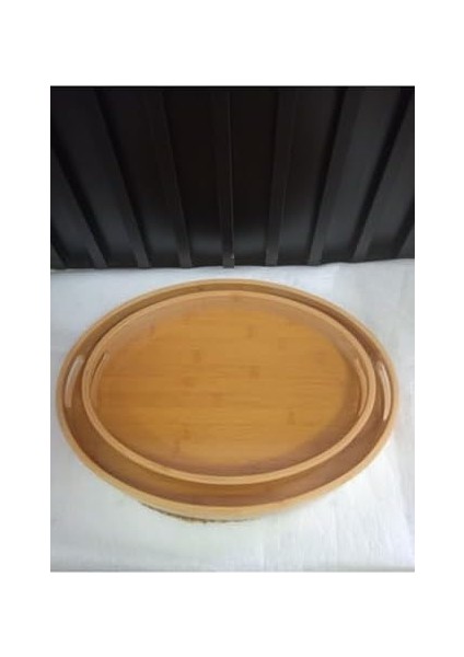 Tepsi 2li Oval, Çay Tepsisi, Sunum Tepsisi, Kahve Sunum Tepsisi