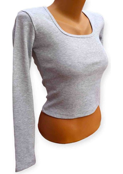 Kadın Kare Yaka Fitilli Kaskorse Örme Body Bluz fiyatları
