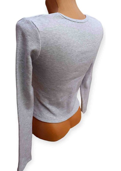 Kadın Kare Yaka Fitilli Kaskorse Örme Body Bluz fırsatları