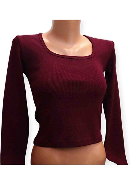 Kadın Kare Yaka Fitilli Kaskorse Örme Body Bluz fiyatları