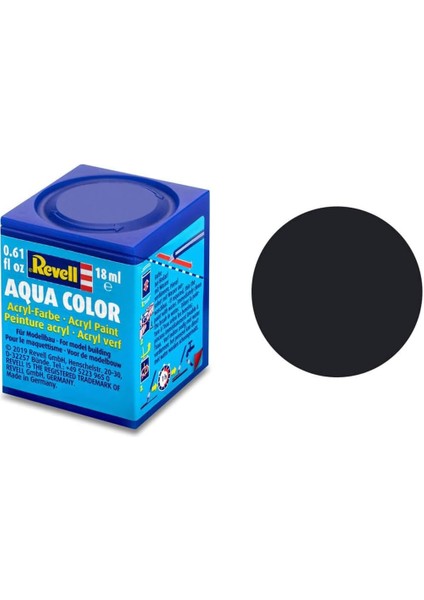 - Su Bazlı Maket Boyası Siyah Mat 18 ml (36108)