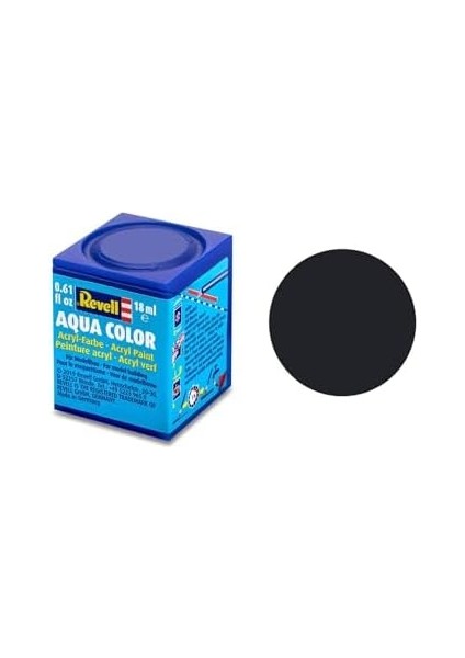 - Su Bazlı Maket Boyası Siyah Mat 18 ml (36108)