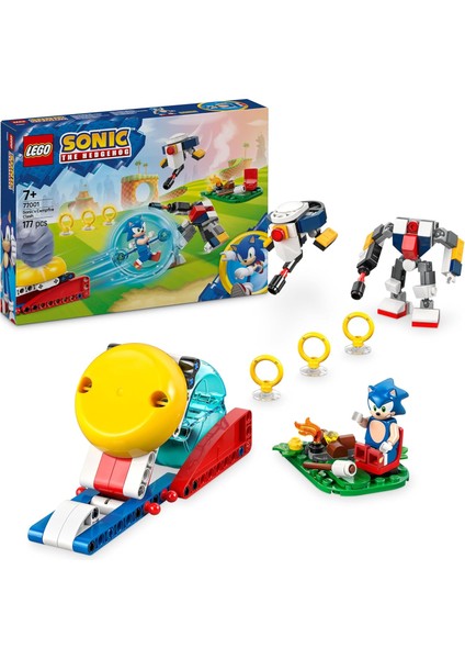 Sonic The Hedgehog: Sonic In Kamp Ateşi Çarpışması 77001, 7 Yaş ve Üzeri Kız ve Erkek Çocukları Için Yaratıcı Oyuncak Yapım Seti, Yaratıcı Hediye Fikri (177 Parça)