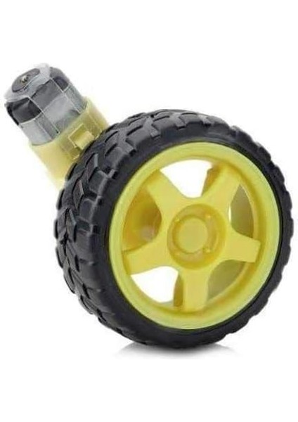 6 V 250 Rpm Motor ve Tekerlek Seti