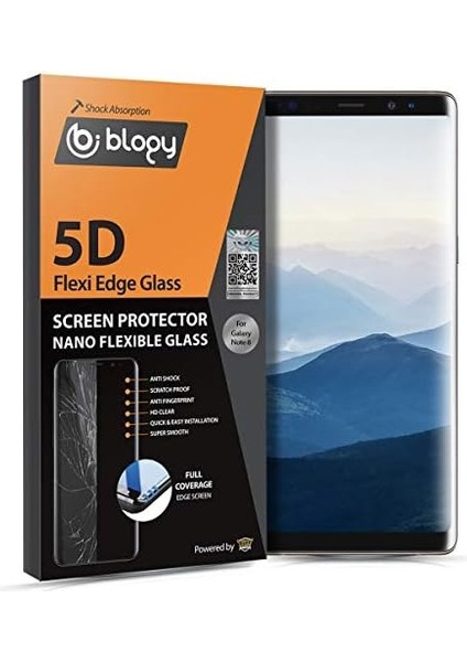 Galaxy Note 8 Flexi Edge 5d Ekran Koruyucu