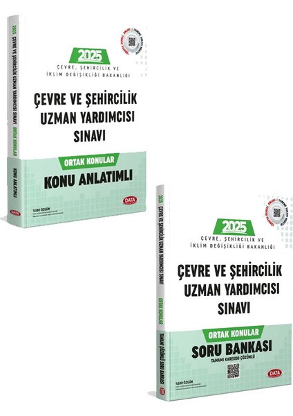 Yayınları 2025 Çevre ve Şehircilik Bakanlığı Çevre ve Şehircilik Uzman Yardımcısı Sınavı Ortak Konular Konu+Soru Bankası