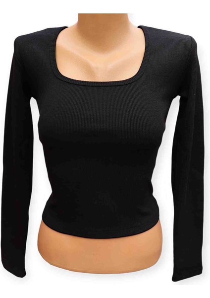 Kadın Kare Yaka Fitilli Kaskorse Örme Body Bluz fiyatları