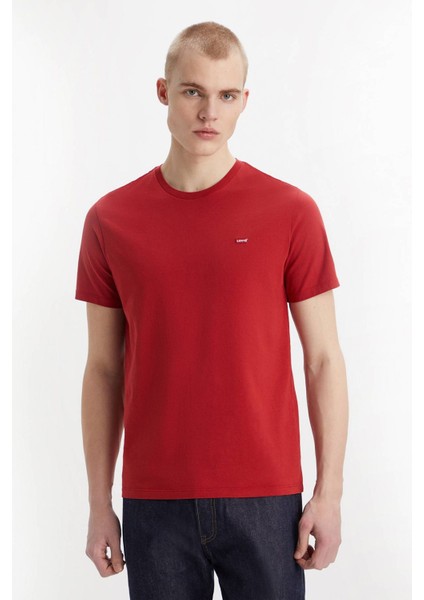 Erkek Arma Logo Kırmızı Basic T-Shirt - 003VJ-0000