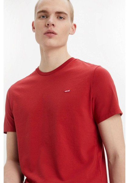 Erkek Arma Logo Kırmızı Basic T-Shirt - 003VJ-0000