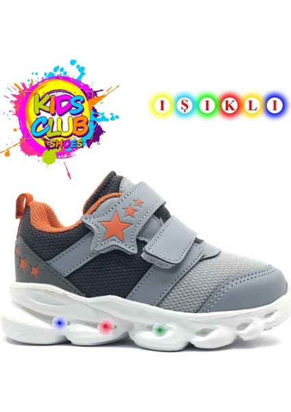 Cayt Bebe Işıklı Spor Ayakkabı Gri