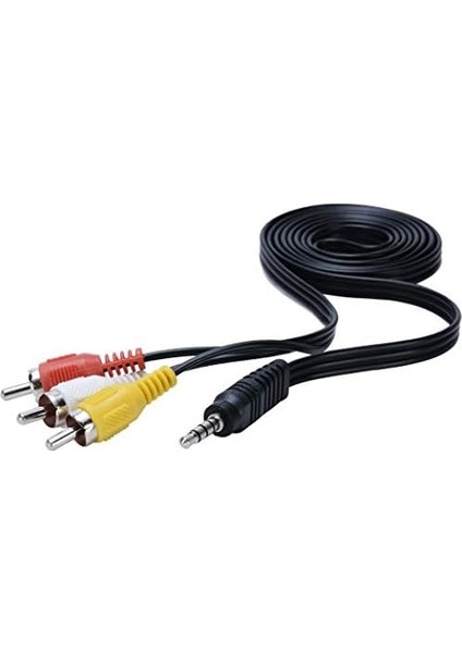4824 3.5 mm Stereo To 3 Rca Dişi Tos Çevirici Dönüştürücü Ses Kablosu