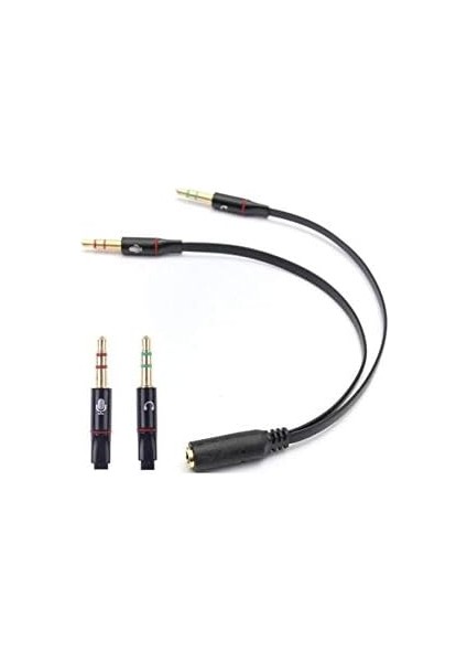 4457 Kulaklık Mikrofon Çevirici Ayırıcı Dönüştürücü Çoklayıcı Adaptör