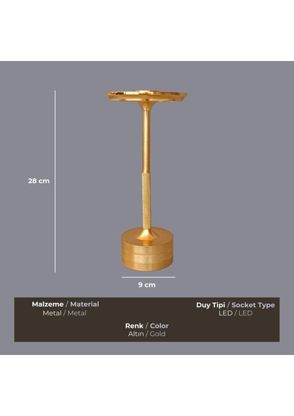 Nova Gold Masa Lambası