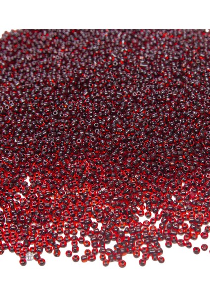 100 gr Içten Boyalı Bordo 06 Numara Hobi Boncuğu