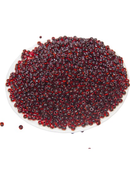 100 gr Içten Boyalı Bordo 06 Numara Hobi Boncuğu fiyatları