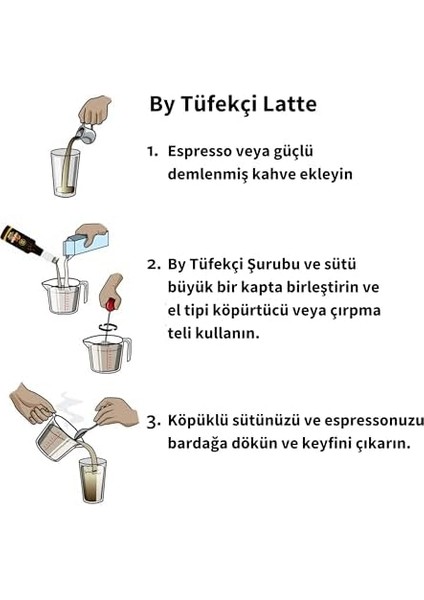Tüfekçi Acı Badem (Bitter Almond) Kokteyl, Kahve ve Pasta Şurubu 750 ml