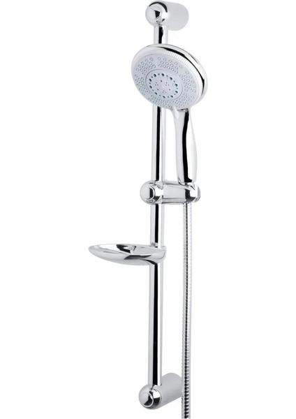 Sürgülü Duş Seti + Ø50X22MM Elips Borulu Elektrostatik Boyalı + Elduşu