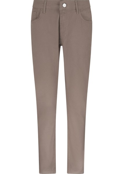 Vizon Regular Fit 5 Cep Pamuklu Kanvas Pantolon