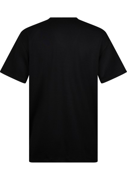 Siyah Regular Fit Bisiklet Yaka Pamuklu Basic Tişört fiyatları