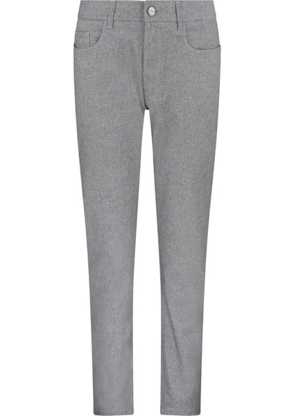 Gri Regular Fit Pamuklu 5 Cep Kot Pantolon